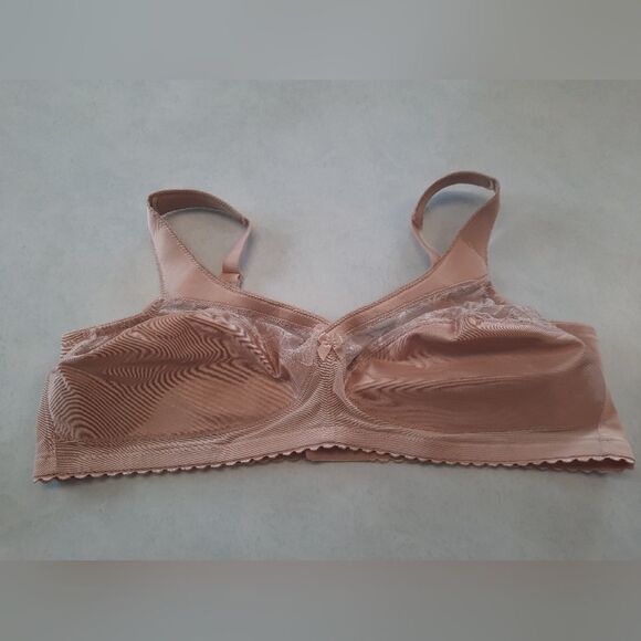 Glamorise 1000 Magic Lift Full Figure Support Bra 50B Beige - Picture 1 of 3